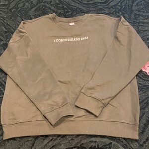 NWT Dgital Darling Brand Brown Crewneck Sweatshirt Size Medium